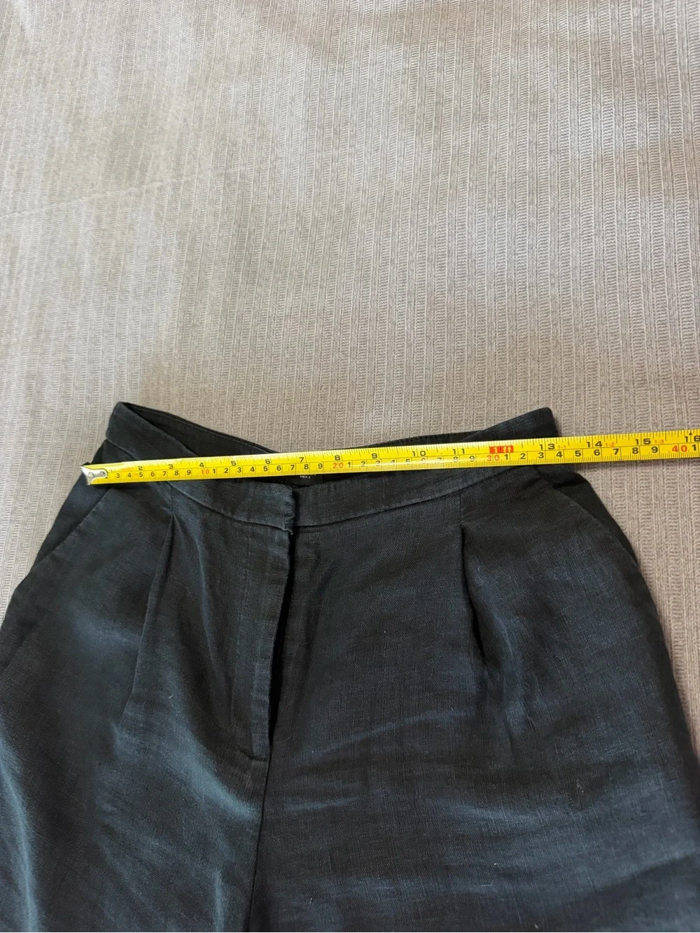 Mango Black Women's linen pants